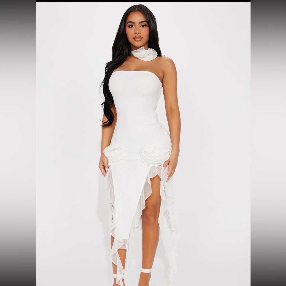 White dress from fashion nova